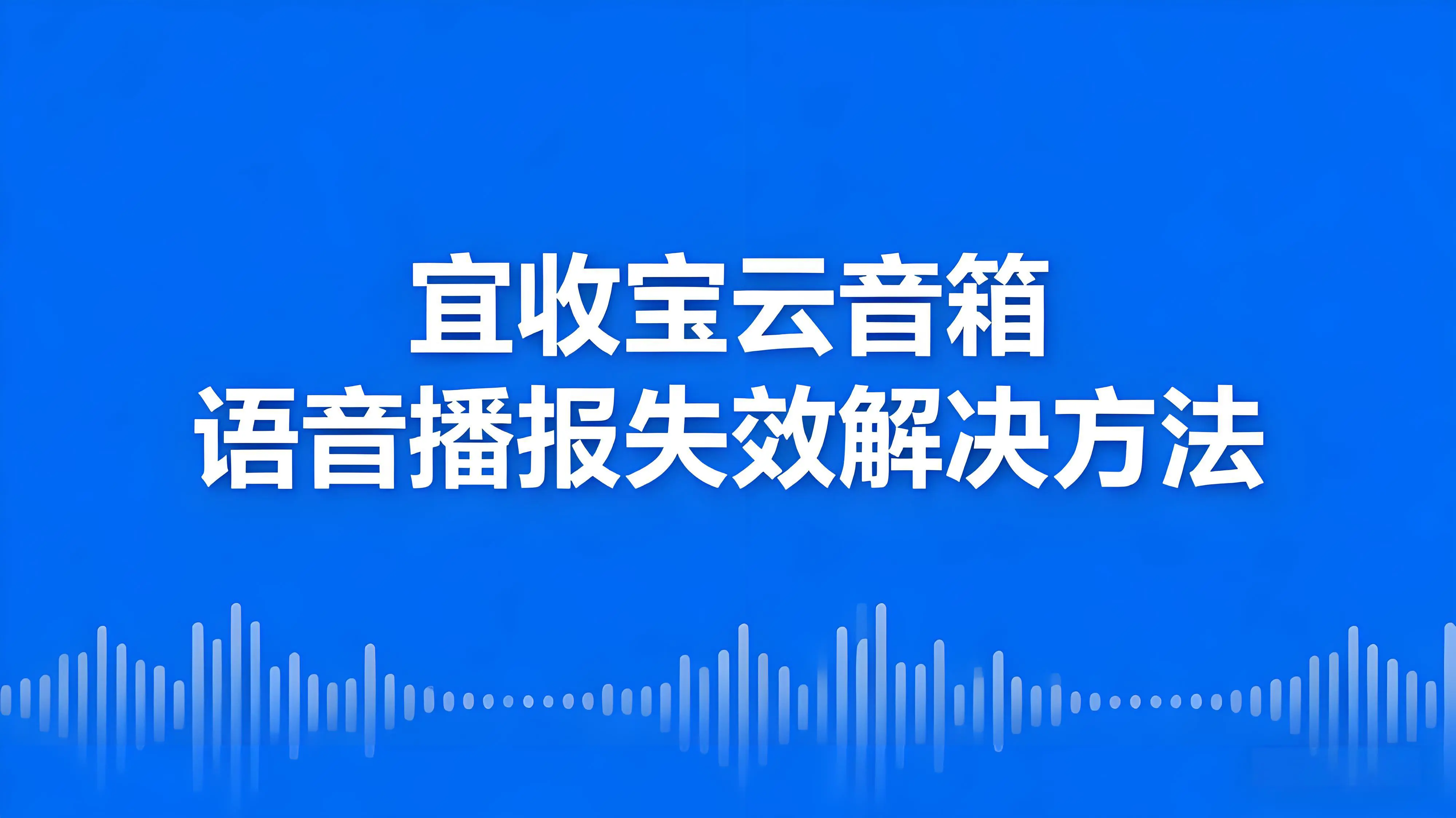 乐刷宜收宝云音箱语音播报失效？原因及解决方法